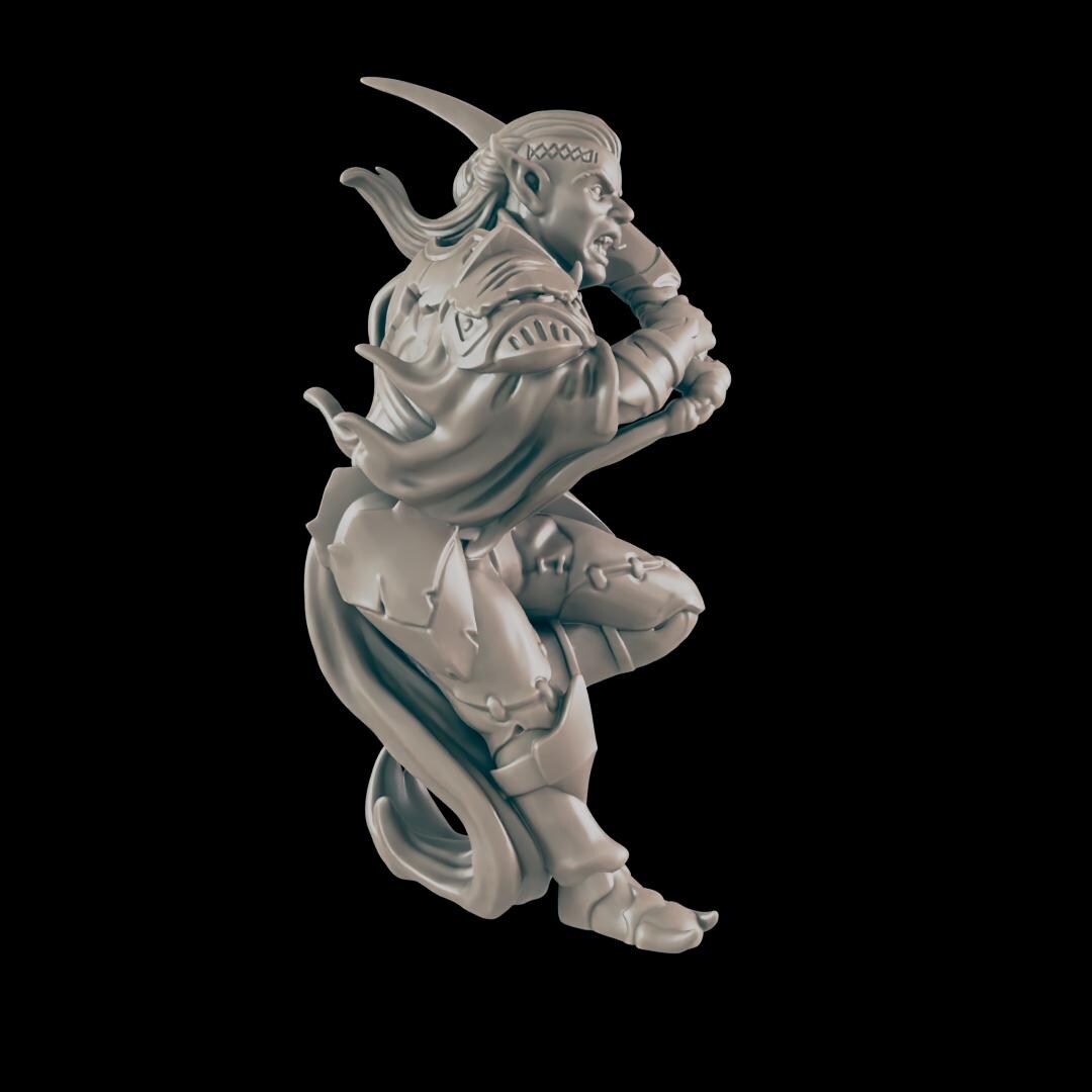 Dark Elf - Ec3d | 28mm and 32mm | Wargaming | DnD | Tabletop Roleplaying