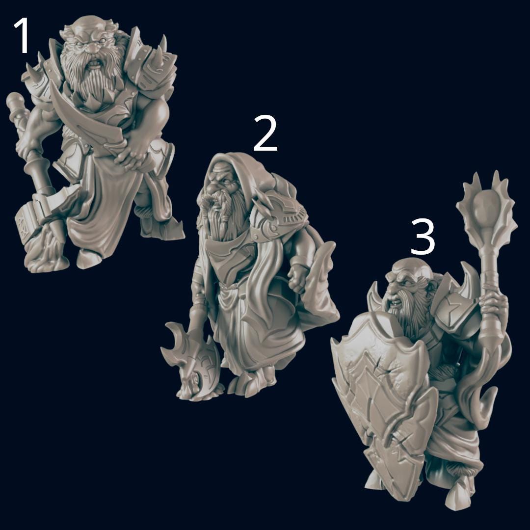 Dark Dwarf - Ec3d | 28mm and 32mm | Wargaming | DnD | Tabletop Roleplaying