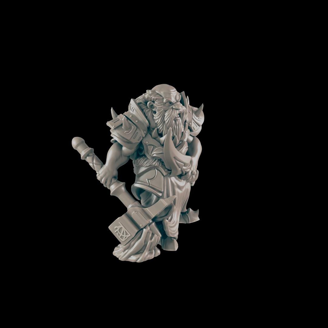 Dark Dwarf - Ec3d | 28mm and 32mm | Wargaming | DnD | Tabletop Roleplaying
