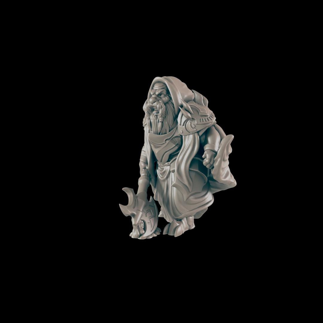Dark Dwarf - Ec3d | 28mm and 32mm | Wargaming | DnD | Tabletop Roleplaying