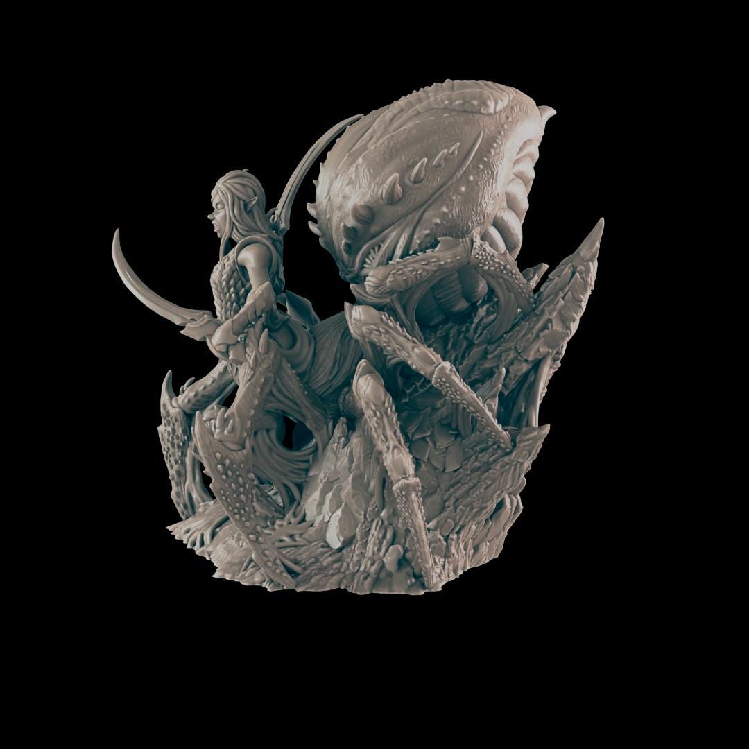 Drider - Ec3d | 28mm and 32mm | Wargaming | DnD | Tabletop Roleplaying