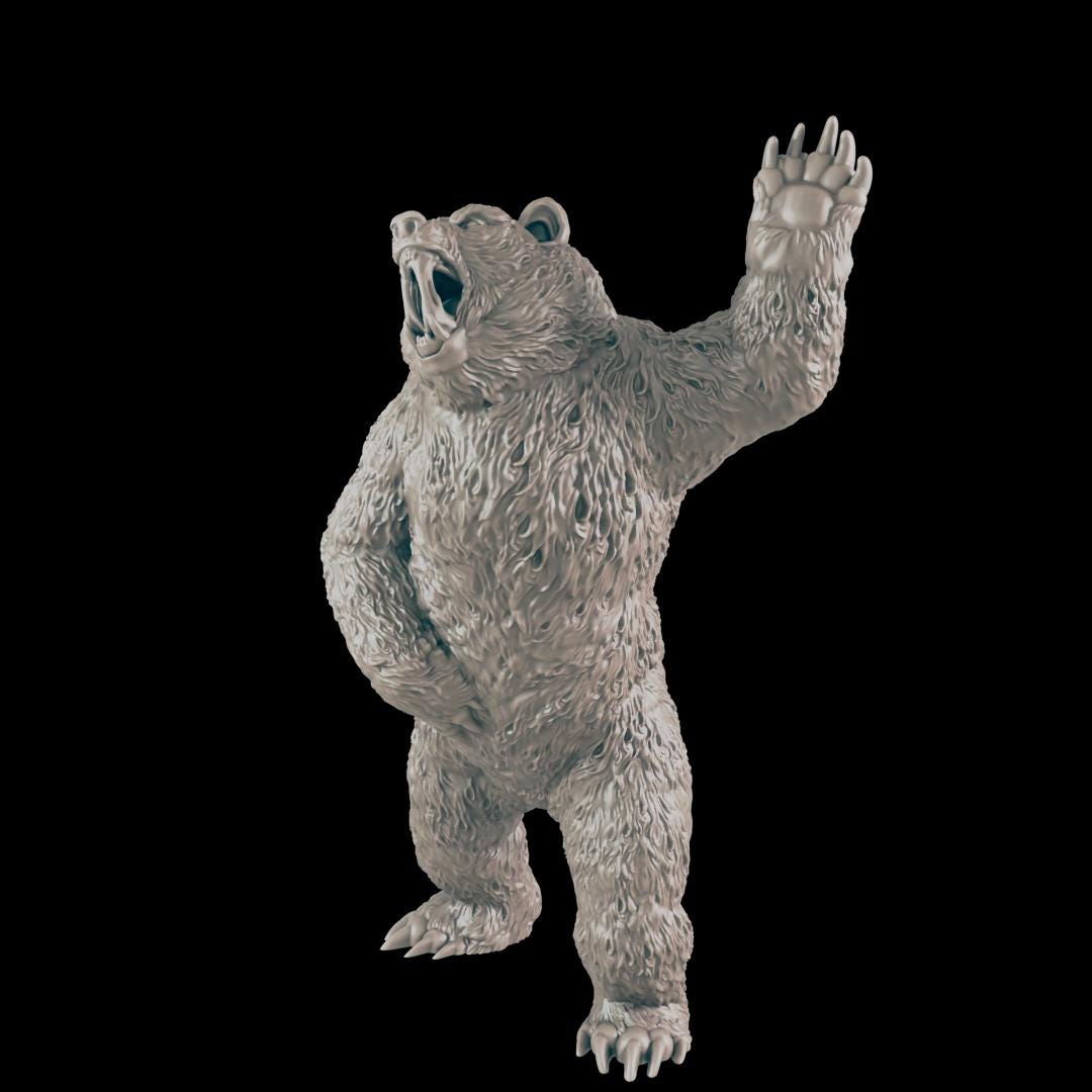 bear - Ec3d | 28mm and 32mm | Wargaming | DnD | Tabletop Roleplaying