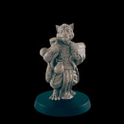 Catfolk Merchant - Ec3d | 28mm and 32mm | Wargaming | DnD | Tabletop Roleplaying