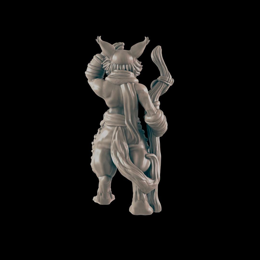 Catfolk Guide - Ec3d | 28mm and 32mm | Wargaming | DnD | Tabletop Roleplaying