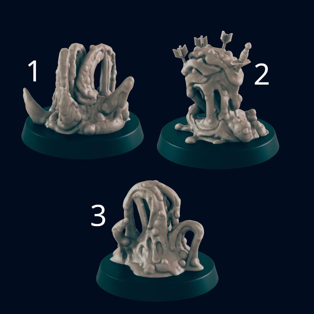 Oozes - Ec3d | 28mm and 32mm | Wargaming | DnD | Tabletop Roleplaying