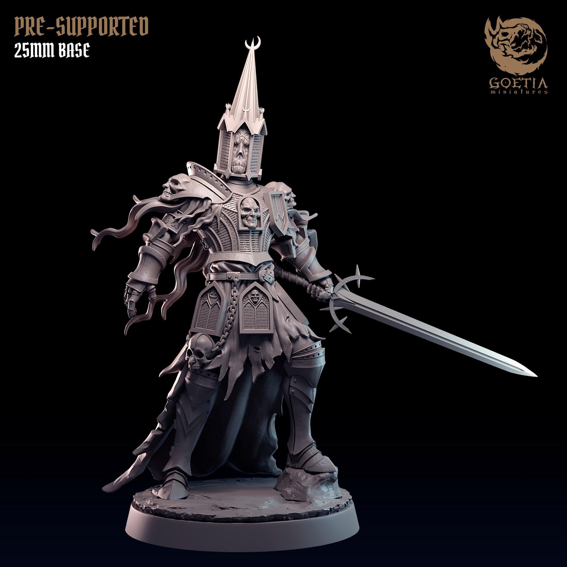 Carrier Of The Ashes. Cursed Apostle - Goetia Miniatures | 28mm and 32mm | Wargaming | DnD | Tabletop Roleplaying
