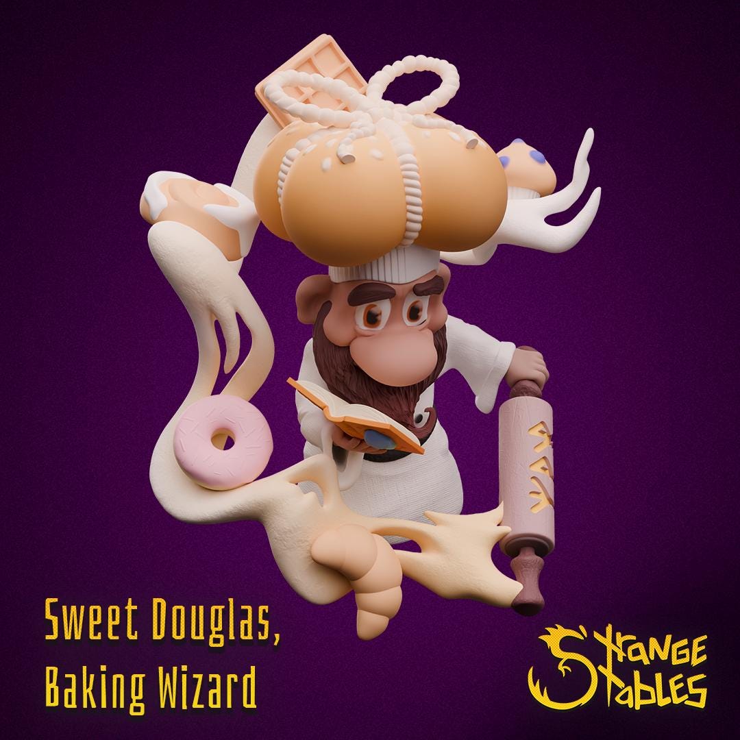 Sweet Douglas, Baking Wizard - Strange Stables | 28mm and 32mm | Wargaming | DnD | Tabletop Roleplaying