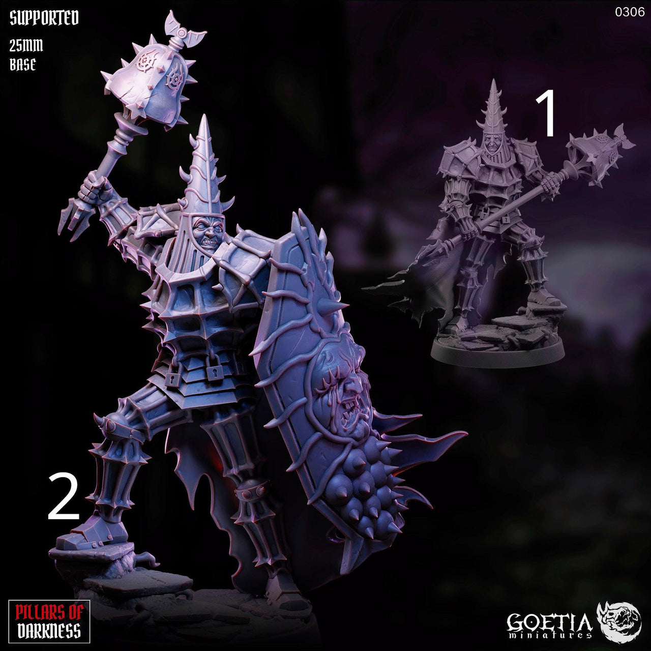 Ancient Repentants. Dark Fantasy Knights - Goetia Miniatures | 28mm and 32mm | Wargaming | DnD | Tabletop Roleplaying