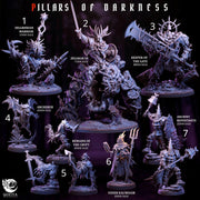 Pillars of Darkness. Undead Horrors Adventure - Goetia Miniatures | 28mm and 32mm | Wargaming | DnD | Tabletop Roleplaying