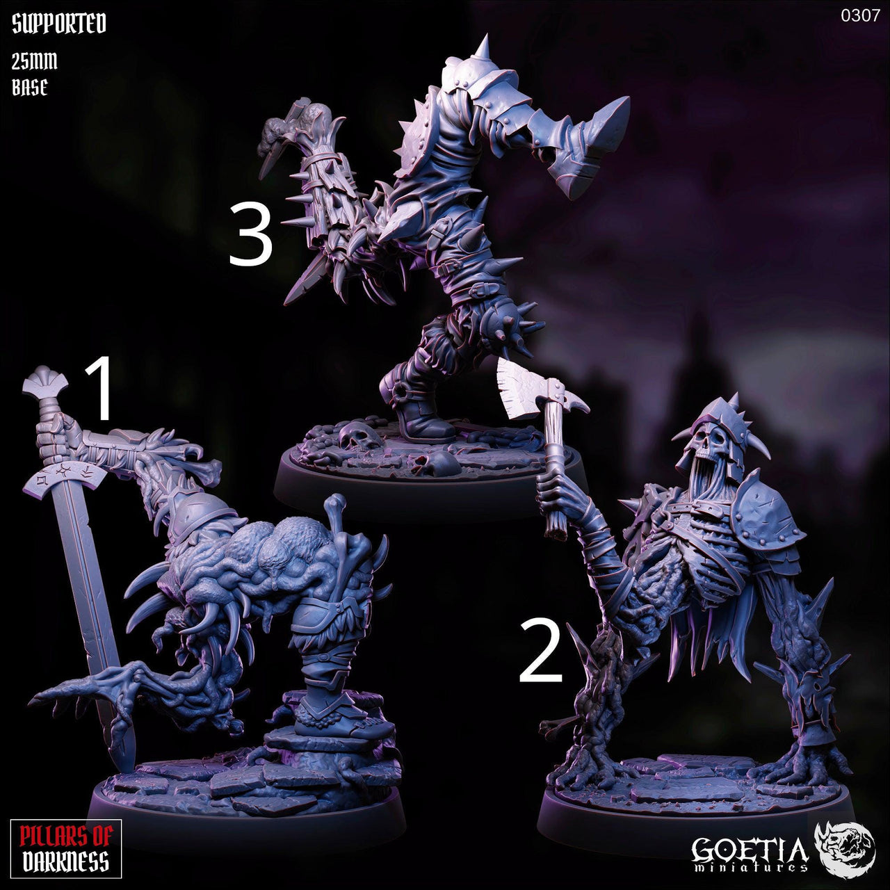 Remains Of The Crypt. Body Part Zombies - Goetia Miniatures | 28mm and 32mm | Wargaming | DnD | Tabletop Roleplaying