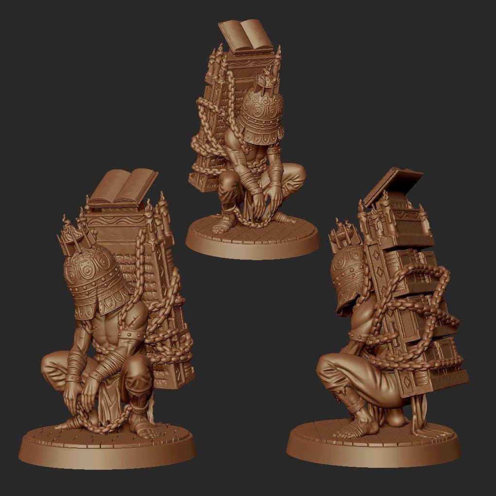 Carrier of Words. Human Altar - Goetia Miniatures | 28mm and 32mm | Wargaming | DnD | Tabletop Roleplaying