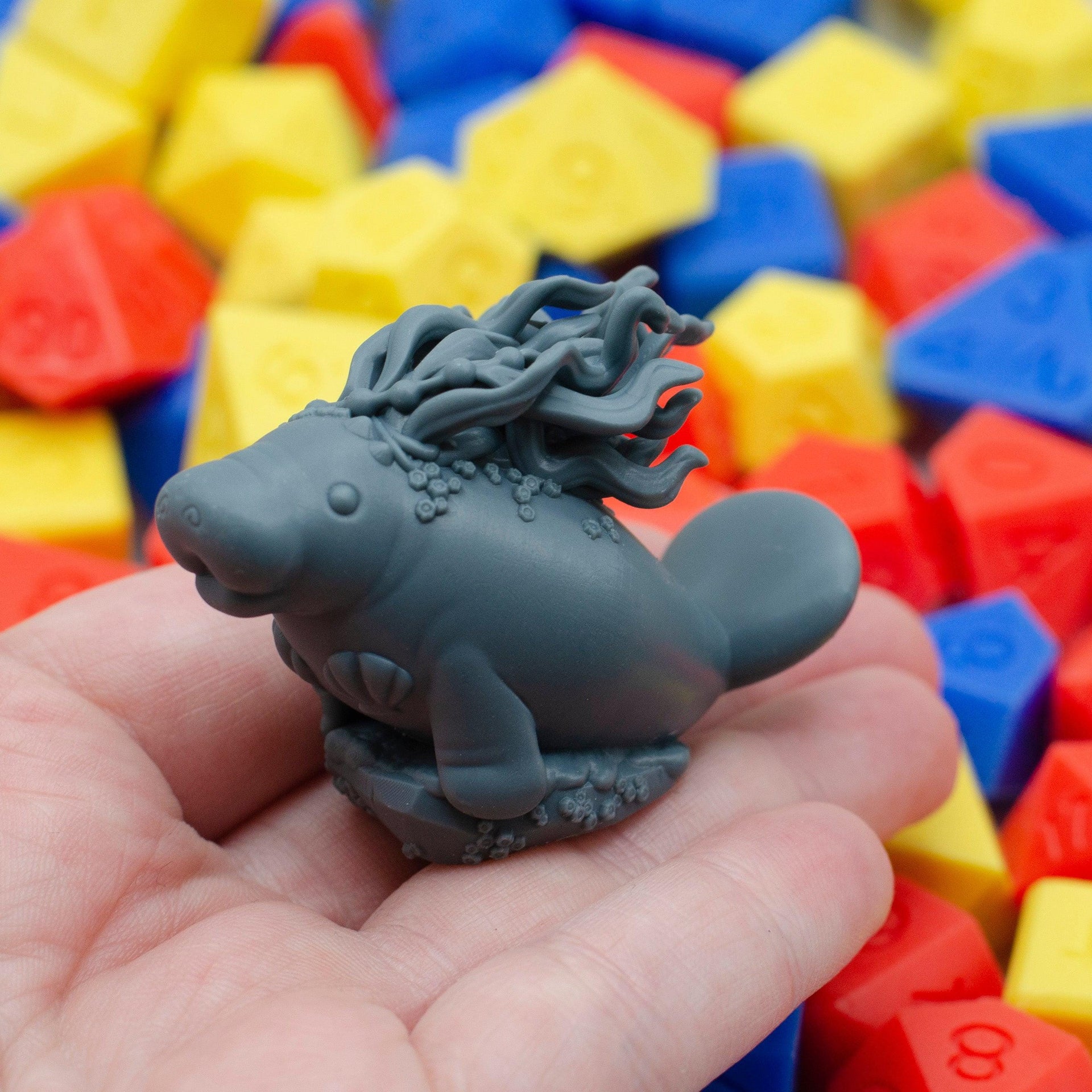 Mermanatee, Mermaid Manatee - Found Family Adventurecrafts | 28mm and 32mm | Wargaming | DnD | Tabletop Roleplaying