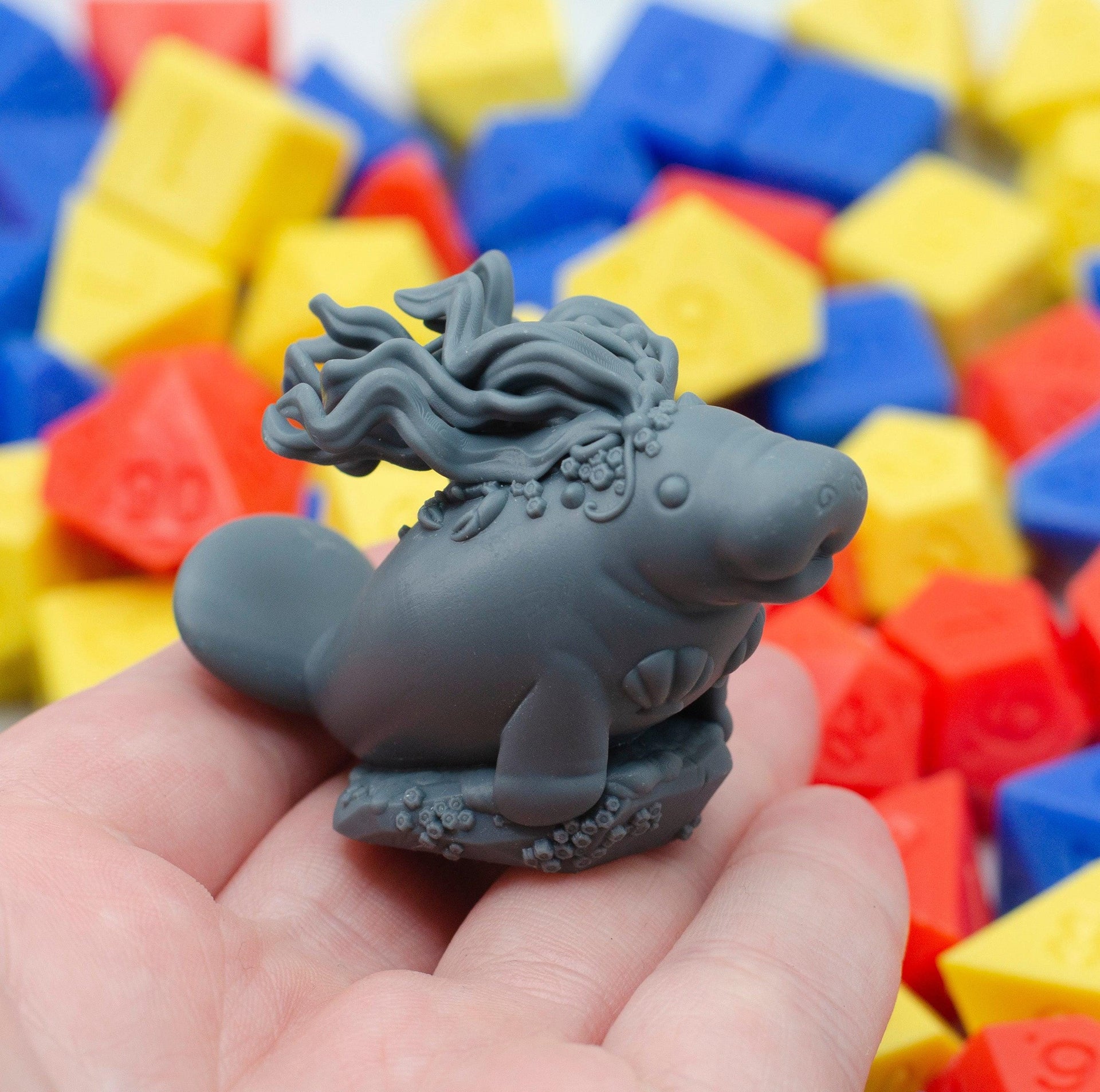 Mermanatee, Mermaid Manatee - Found Family Adventurecrafts | 28mm and 32mm | Wargaming | DnD | Tabletop Roleplaying