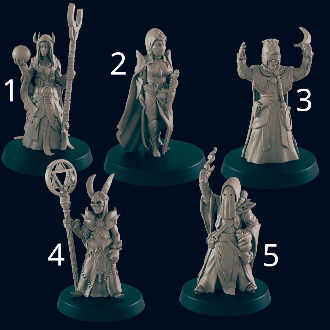 Cultists - Ec3d | 28mm and 32mm | Wargaming | DnD | Tabletop Roleplaying