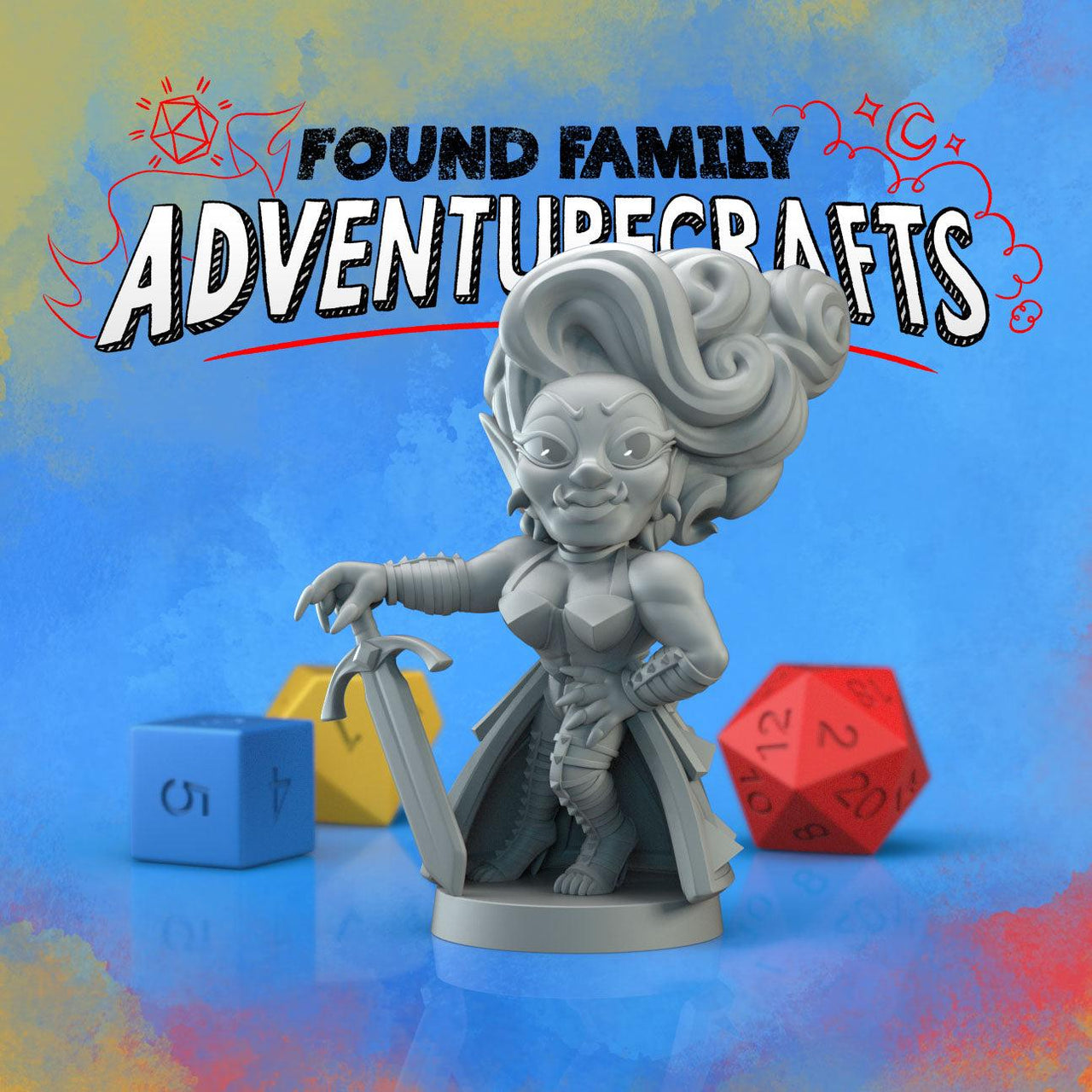 Slay Queen - Found Family Adventurecrafts | 28mm and 32mm | Wargaming | DnD | Tabletop Roleplaying