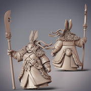 Guanghan General Cloud Sunder, RabbitFolk Commander - CobraMode | 28mm and 32mm | Wargaming | DnD | Tabletop Roleplaying