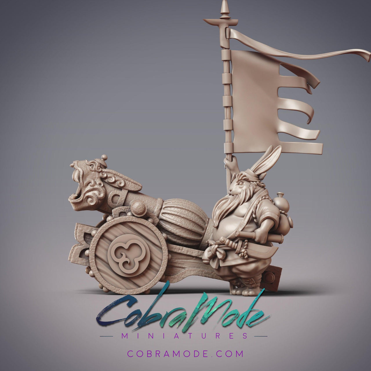 Guanghan Artillery Master Falling Star, RabbitFolk Canoneer - CobraMode | 28mm and 32mm | Wargaming | DnD | Tabletop Roleplaying