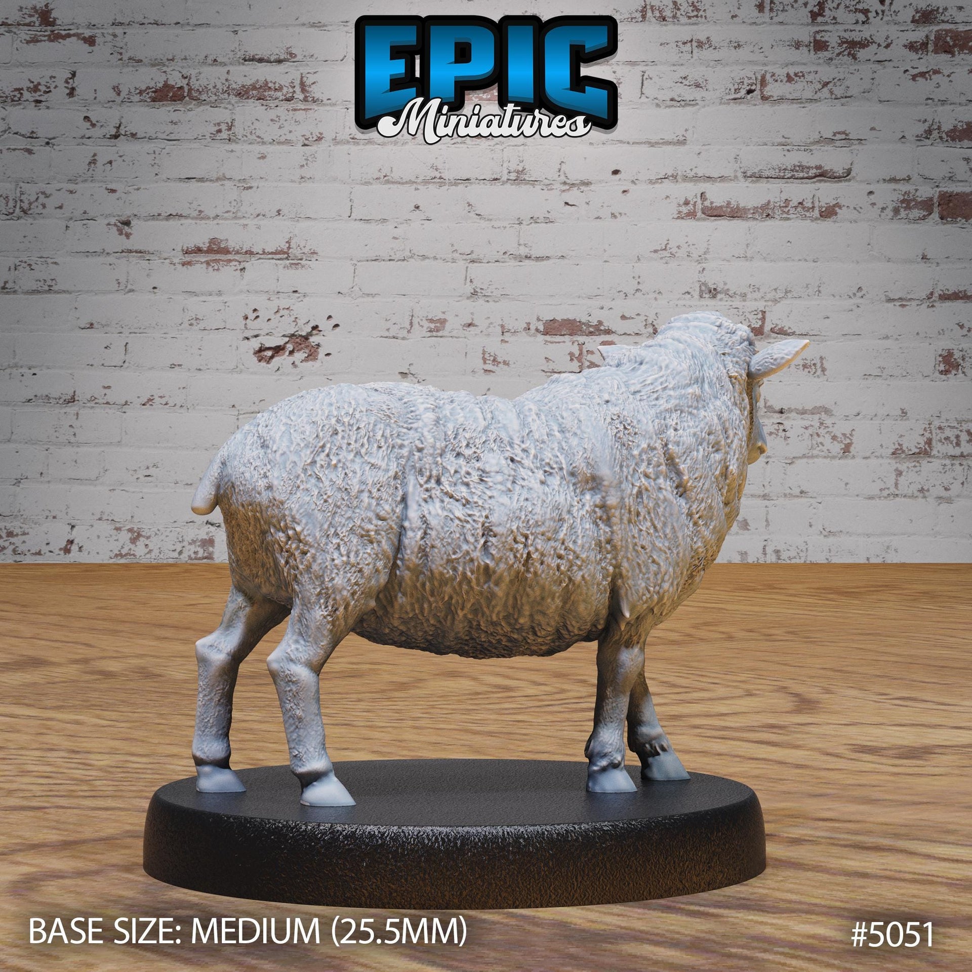 Sheep - Epic Miniatures | 28mm and 32mm | Wargaming | DnD | Tabletop Roleplaying