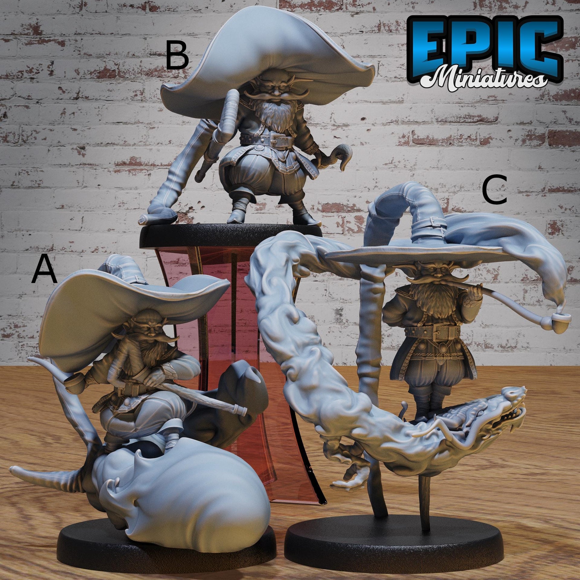 Gnome Wizard - Epic Miniatures | 28mm and 32mm | Wargaming | DnD | Tabletop Roleplaying