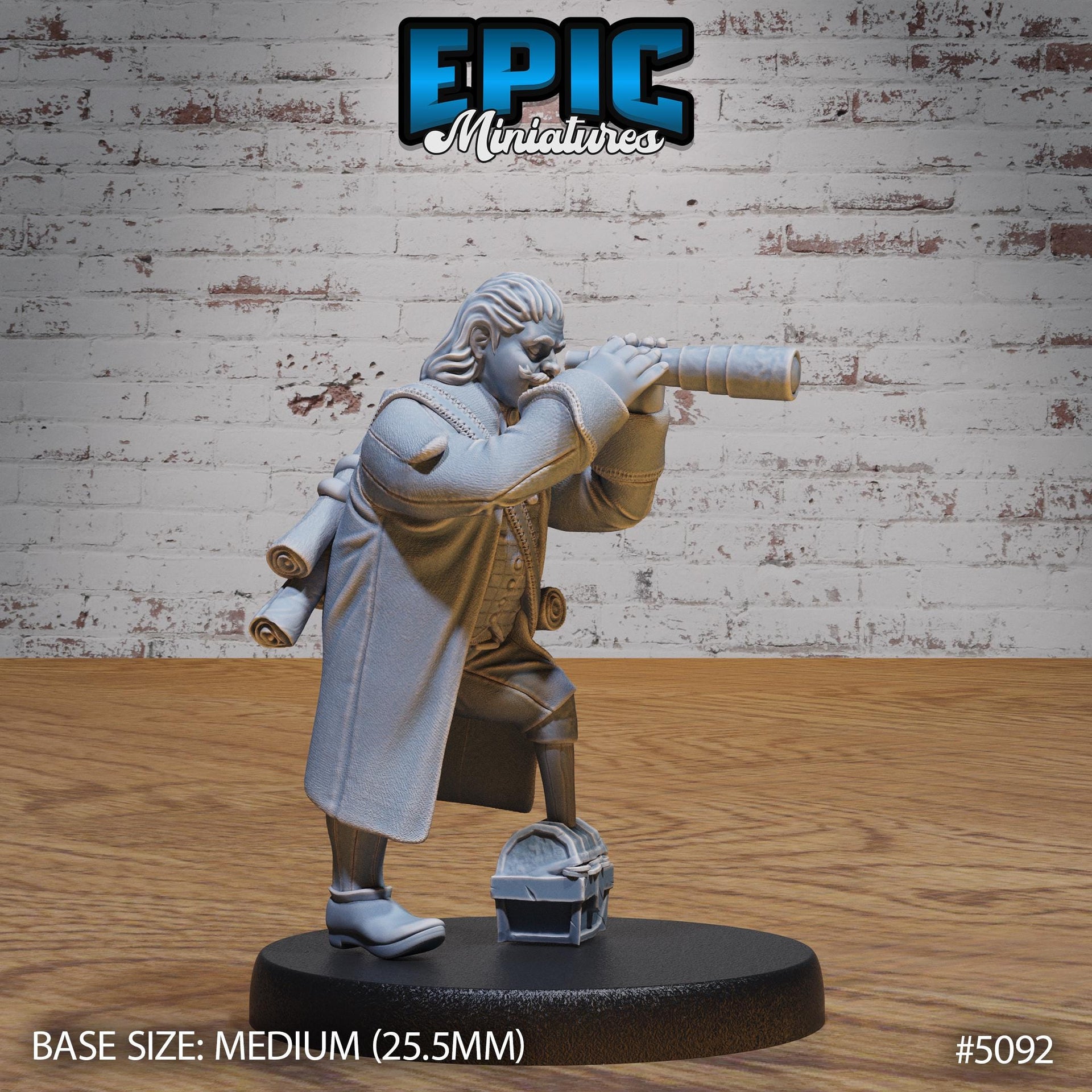 Halfling Ship Captain- Epic Miniatures | 28mm and 32mm | Wargaming | DnD | Tabletop Roleplaying