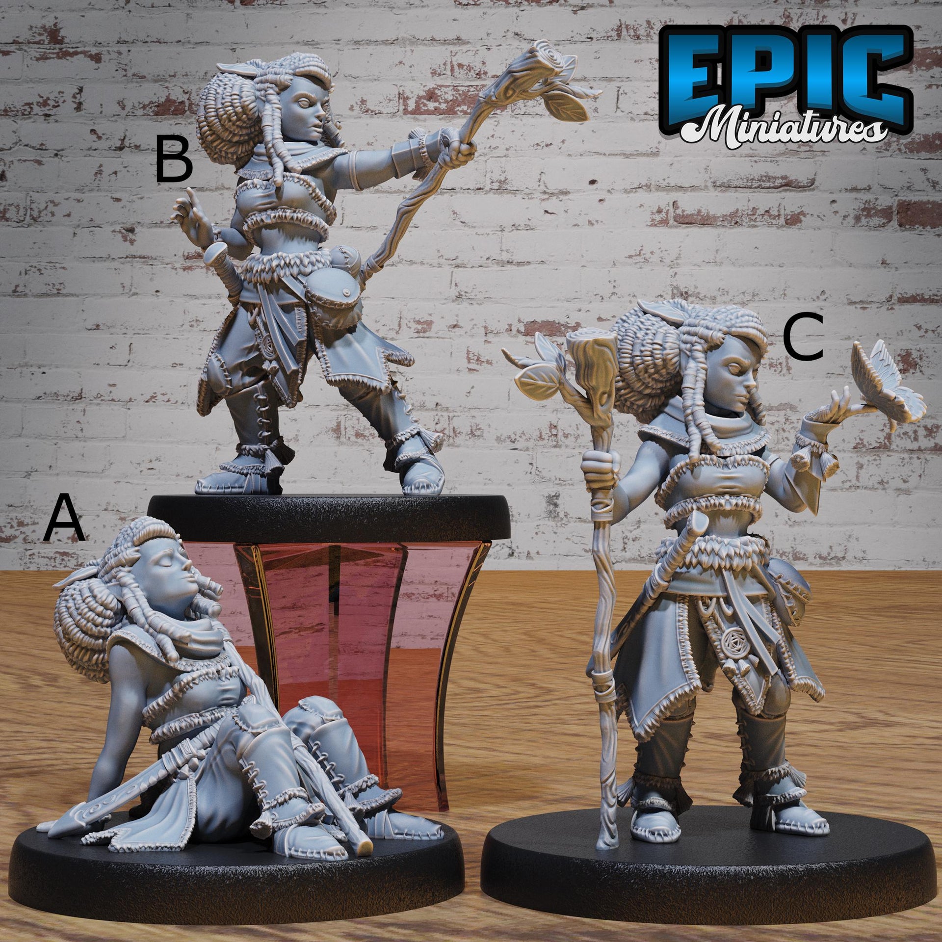 Halfling Druid - Epic Miniatures | 28mm and 32mm | Wargaming | DnD | Tabletop Roleplaying