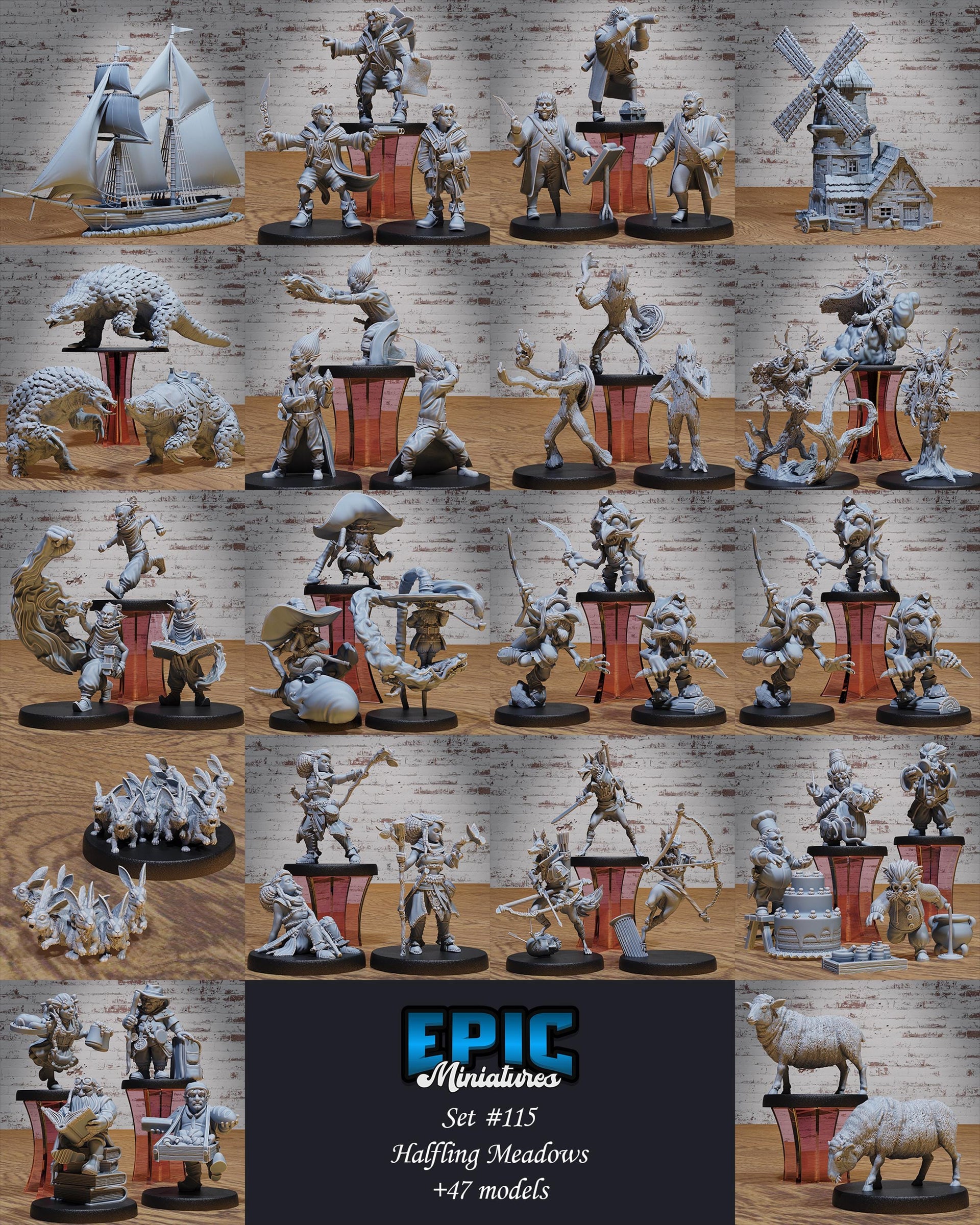 Halfling Sorcerer - Epic Miniatures | 28mm and 32mm | Wargaming | DnD | Tabletop Roleplaying