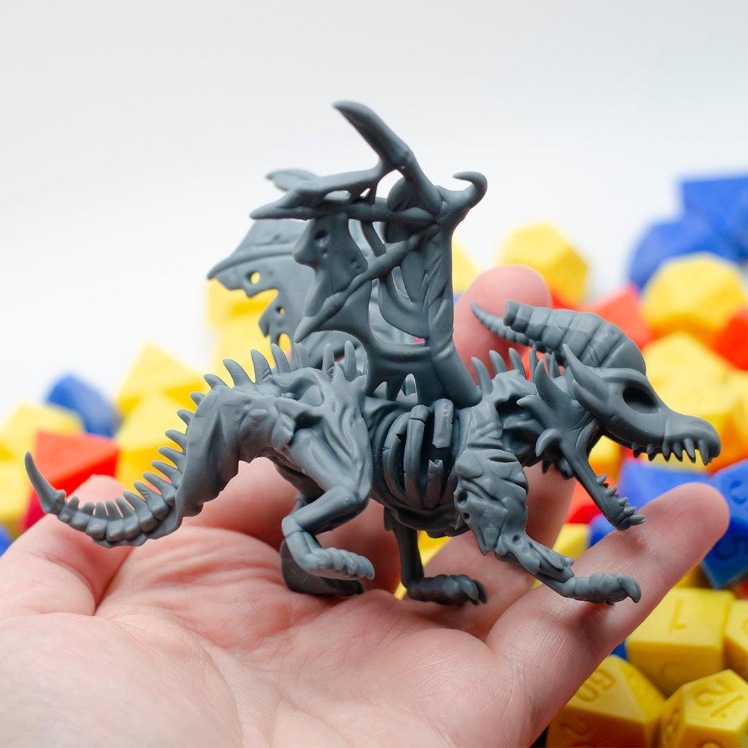 Draco Lich, Undead Skeletal Dragon - Found Family Adventurecrafts | 28mm and 32mm | Wargaming | DnD | Tabletop Roleplaying