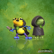 The Frogue, Hooded Frog Rogue - Found Family Adventurecrafts | 28mm and 32mm | Wargaming | DnD | Tabletop Roleplaying