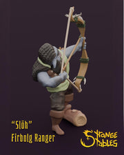 Slōh, Firbolg Ranger - Strange Stables | 28mm and 32mm | Wargaming | DnD | Tabletop Roleplaying