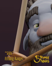 Slōh, Firbolg Ranger - Strange Stables | 28mm and 32mm | Wargaming | DnD | Tabletop Roleplaying