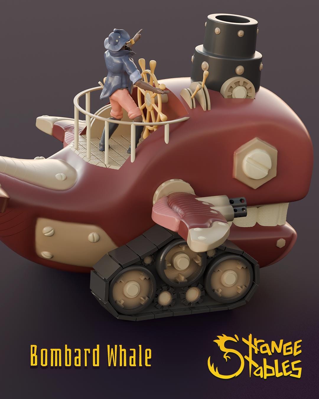 Bombard Whale - Strange Stables | 28mm and 32mm | Wargaming | DnD | Tabletop Roleplaying