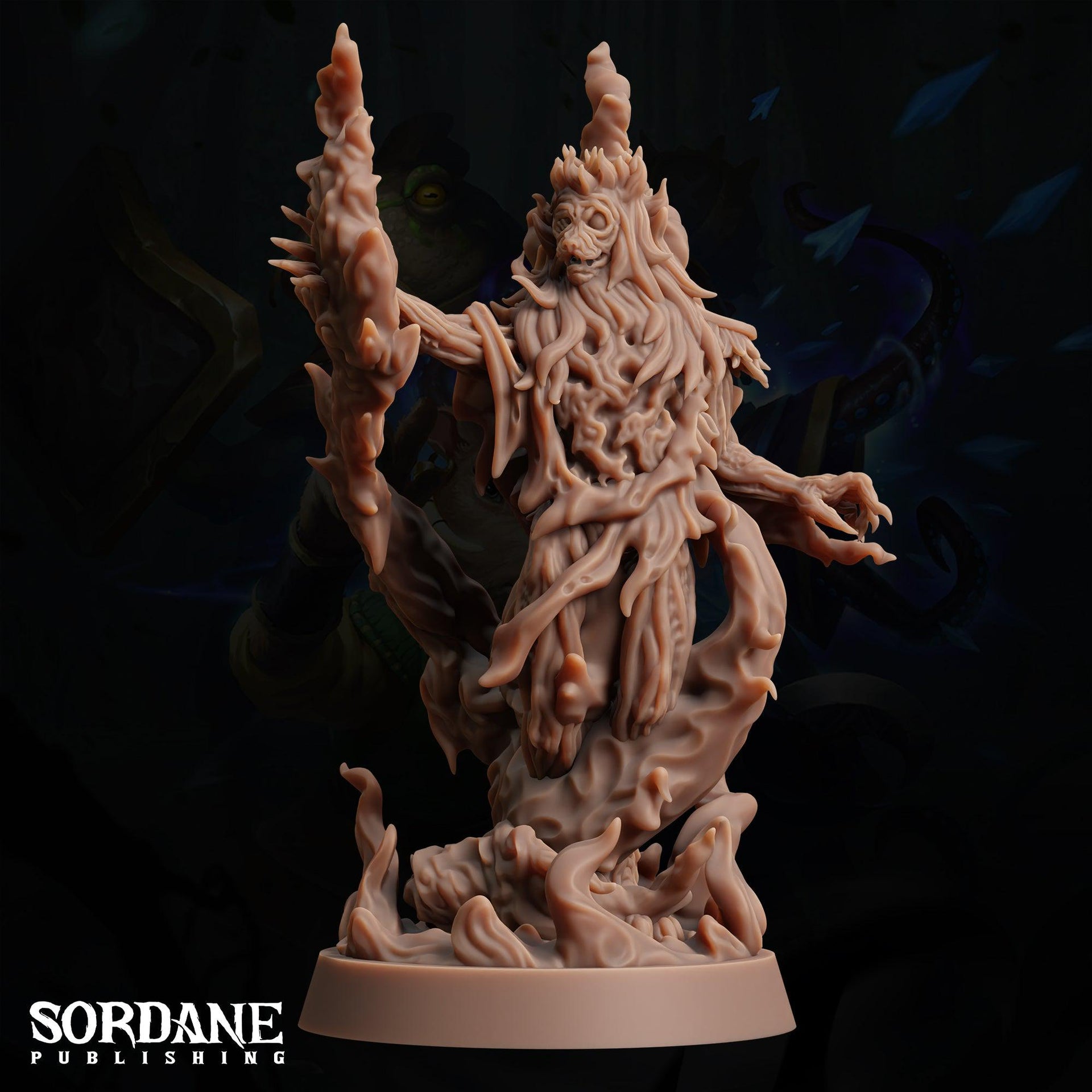 The Grimlord, Catfolk Lich- Sordane Publishing | 28mm and 32mm | Wargaming | DnD | Tabletop Roleplaying