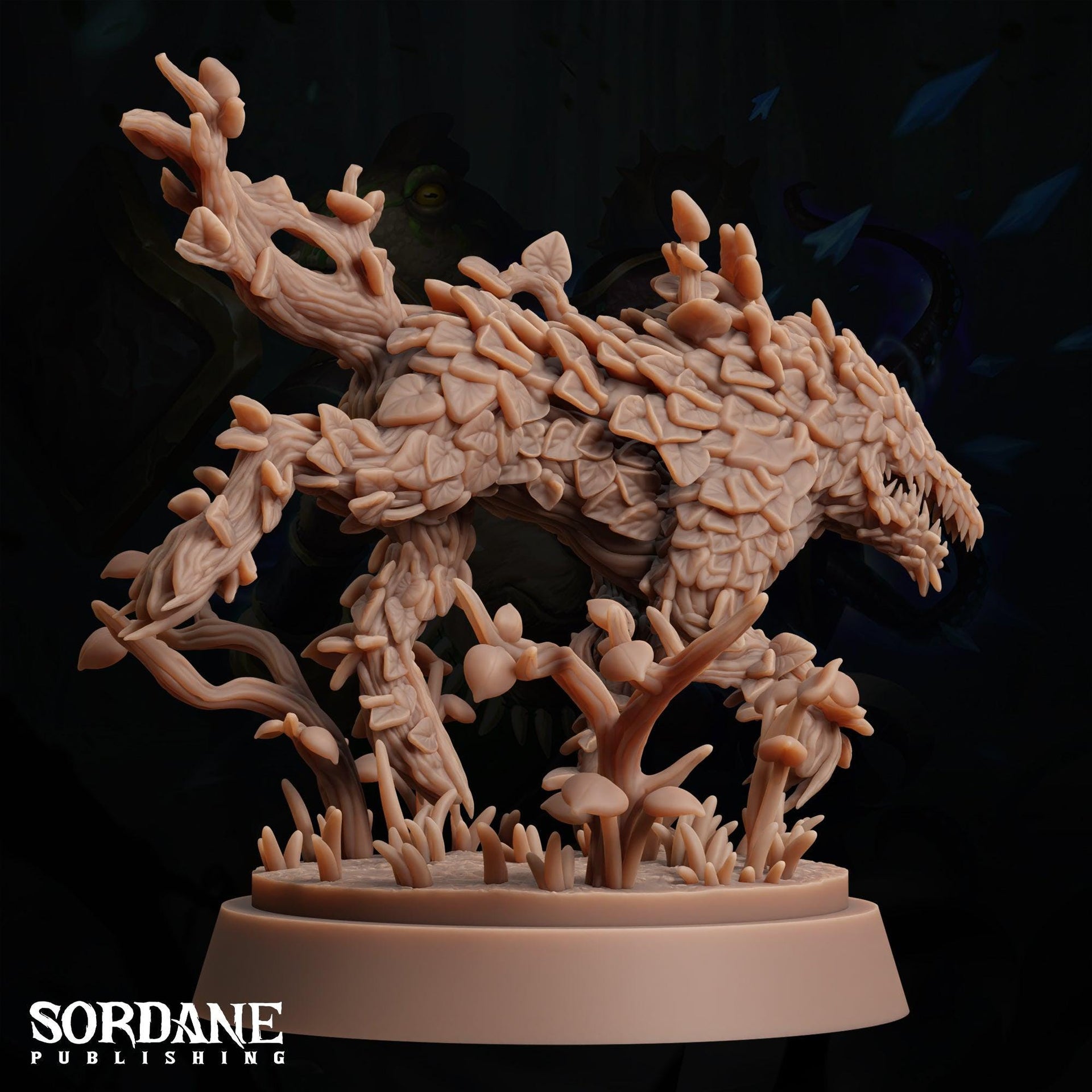 Vinewolf, Plant Elemental Wolf - Sordane Publishing | 28mm and 32mm | Wargaming | DnD | Tabletop Roleplaying