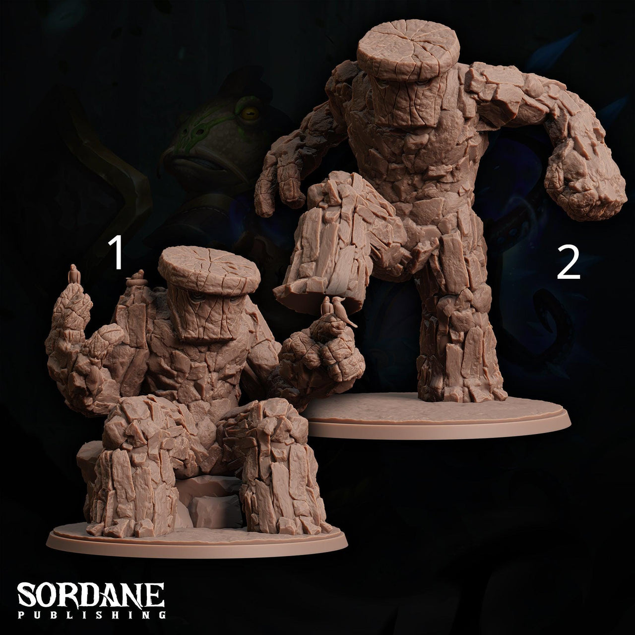 Bouldering, Giant Earth Elemental - Sordane Publishing | 28mm and 32mm | Wargaming | DnD | Tabletop Roleplaying