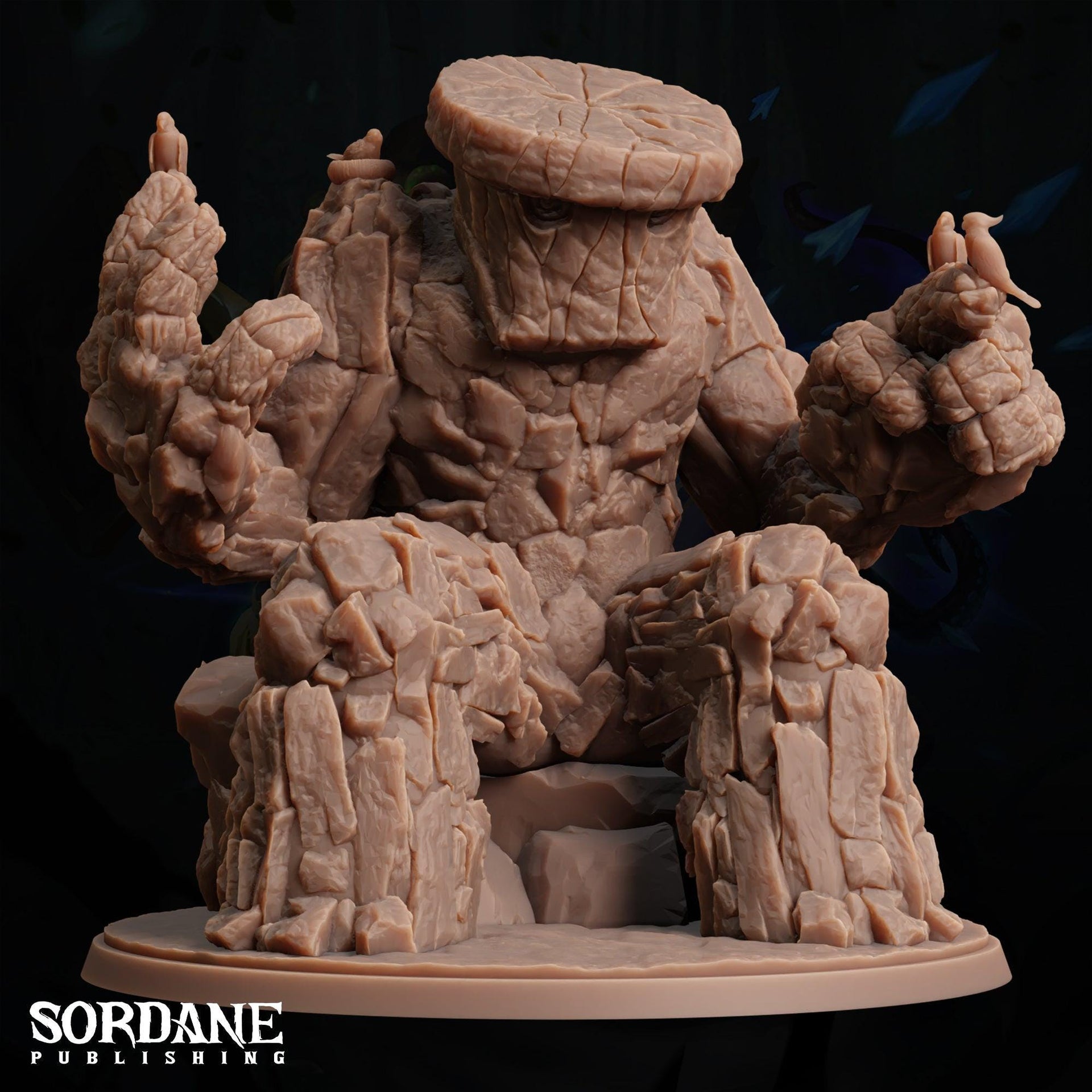 Bouldering, Giant Earth Elemental - Sordane Publishing | 28mm and 32mm | Wargaming | DnD | Tabletop Roleplaying