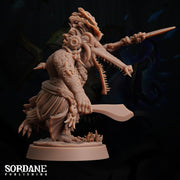 Maka Warriors, crocodilefolk Fighter - Sordane Publishing | 28mm and 32mm | Wargaming | DnD | Tabletop Roleplaying
