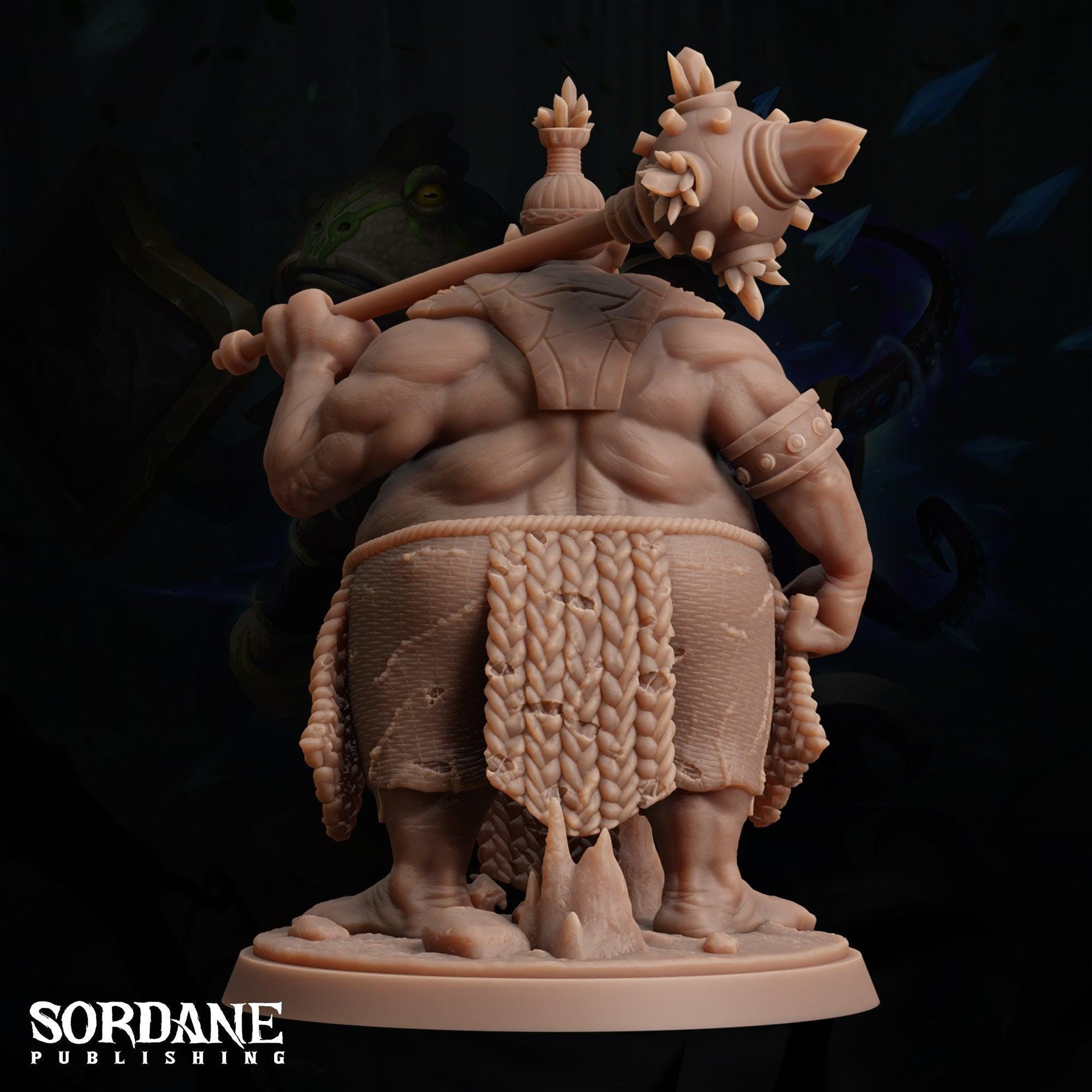Belu Bloodthirsty, Tribal Ogre - Sordane Publishing | 28mm and 32mm | Wargaming | DnD | Tabletop Roleplaying