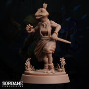Anaka, Lizardfolk villager - Sordane Publishing | 28mm and 32mm | Wargaming | DnD | Tabletop Roleplaying
