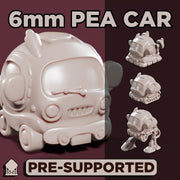 6mm Pea Car, Adaptable little vehicle - Porble Games | 28mm and 32mm | Wargaming | DnD | Tabletop Roleplaying