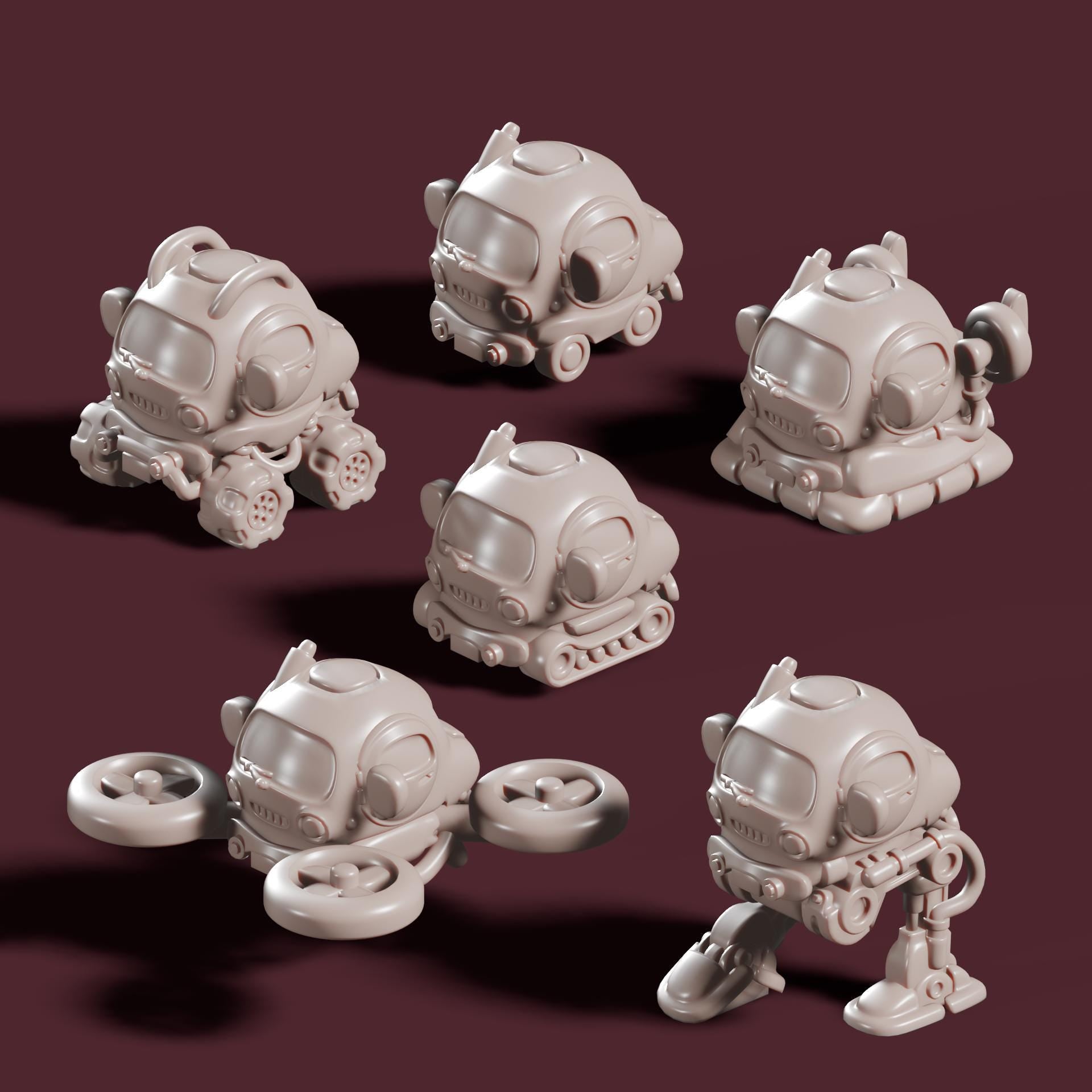 6mm Pea Car, Adaptable little vehicle - Porble Games | 28mm and 32mm | Wargaming | DnD | Tabletop Roleplaying