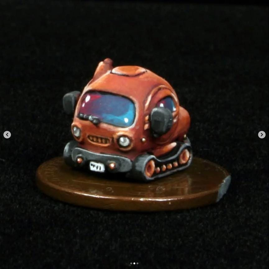 6mm Pea Car, Adaptable little vehicle - Porble Games | 28mm and 32mm | Wargaming | DnD | Tabletop Roleplaying