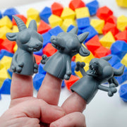 kobold finger puppets - Found Family Adventurecrafts | 28mm and 32mm | Wargaming | DnD | Tabletop Roleplaying
