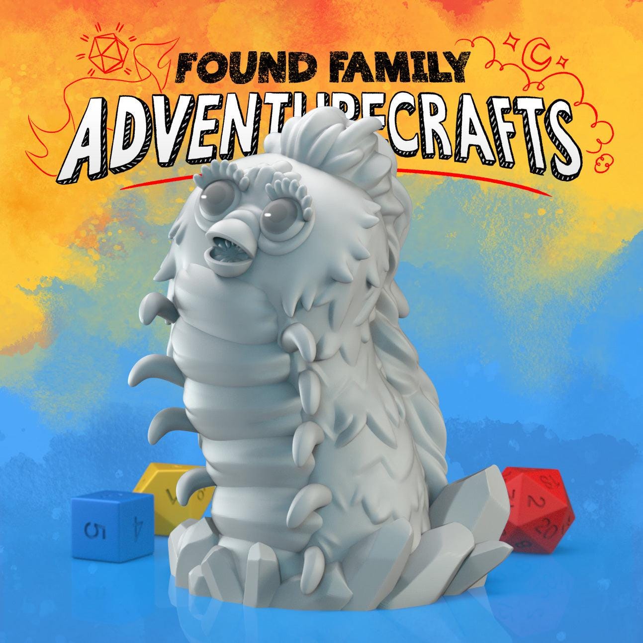 the furple worm, Robot Pet Purple Worm - Found Family Adventurecrafts | 28mm and 32mm | Wargaming | DnD | Tabletop Roleplaying