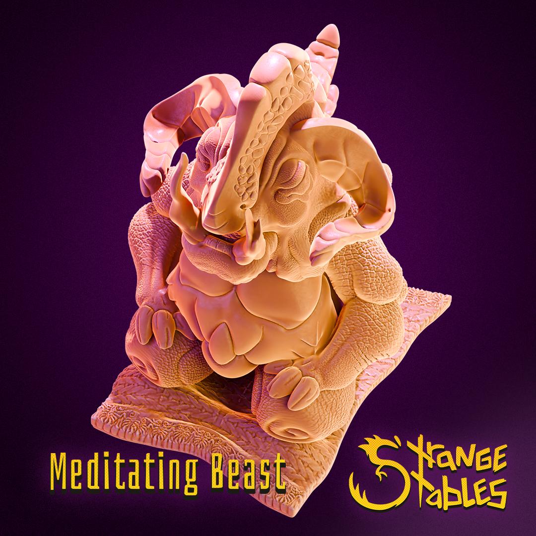 Meditating Beast - Strange Stables | 28mm and 32mm | Wargaming | DnD | Tabletop Roleplaying