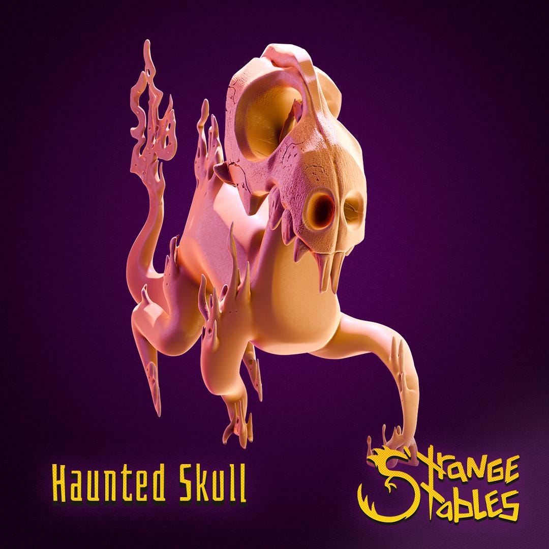 Haunted Skull - Strange Stables | 28mm and 32mm | Wargaming | DnD | Tabletop Roleplaying