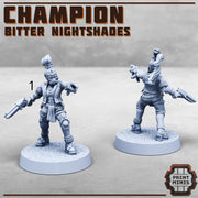 Nightshade champions - Print Minis | 28mm and 32mm | Wargaming | DnD | Tabletop Roleplaying
