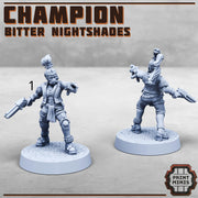 Nightshade champions - Print Minis | 28mm and 32mm | Wargaming | DnD | Tabletop Roleplaying