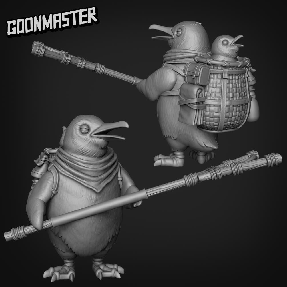 Penguin Adventurer - Goonmaster | 28mm and 32mm | Wargaming | DnD | Tabletop Roleplaying
