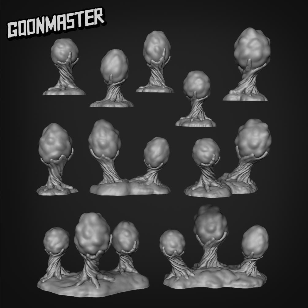 Spore Pods - Goonmaster Basing Bits | 28mm and 32mm | Wargaming | DnD | Tabletop Roleplaying