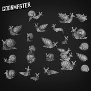 Snails - Goonmaster Basing Bits | 28mm and 32mm | Wargaming | DnD | Tabletop Roleplaying
